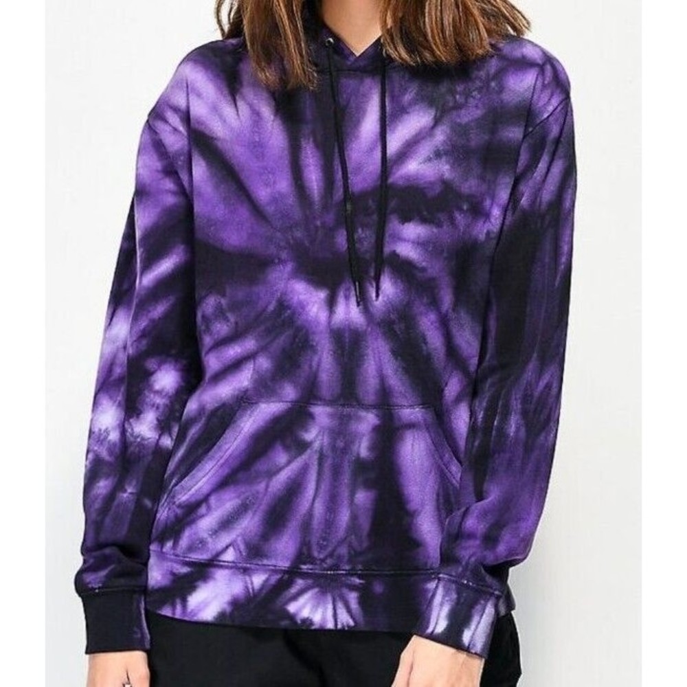 ZINE PURPLE TIE DYE WOMEN'S HOODIE SZ S